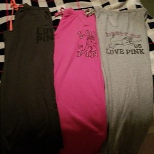 VICTORIA SECRET PINK BOYFRIEND SWEATS BUNDLE